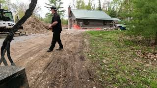 08•05•2024STONE SLINGING OPS LAKEHURST ONTARIO machine construction stoneslinger trucking [upl. by Stephana]