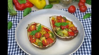 Melanzane ripiene vegetariane lidea per una cena leggera ma saporita [upl. by Benis238]