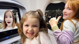 CRAZY TRAVEL DAY with our FAMiLY our First Time visiting NYC with Adley Navey amp Niko fun vacation [upl. by Kellie]