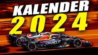 Neuer Formel 1 RekordKalender 2024 3 von 24 Grand Prix am Samstag [upl. by Lareena]