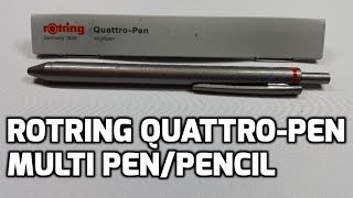 rOtring QuattroPen Multi PenPencil Unboxing and Review [upl. by Ronn828]