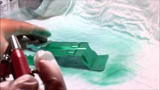 Airbrushing Craft Acrylic and Testors Aztek  Part 3 [upl. by Adlesirc]