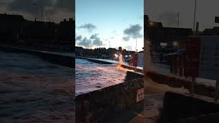 Perranporth beach Saturday morning 19th of October High tide 🌊🌊🌊🙏🌊🌊🌊 [upl. by Antonetta28]