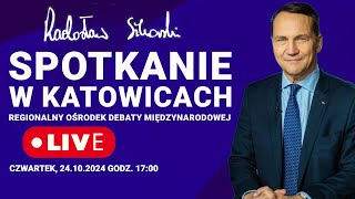 Radosław Sikorski Spotkanie w Katowicach w Regionalnym Ośrodku Debaty Międzynarodowej 24102024 [upl. by Ytoc]