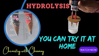 Water Hydrolysis at Home Easy Chemistry Experiment EasyChemistry118 [upl. by Huberty]