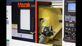 3707  MAZAK QUICKTURN SMART 250 MACH4METAL CNC Lathe Drehmaschine [upl. by Aihsel]