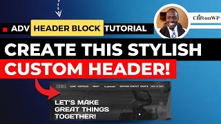 How to Create a Sleek Transparent Sticky Header with Kadence Advanced Header Block amp Hooked Elements [upl. by Alyse578]