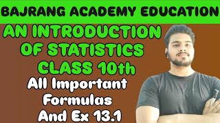 AN INTRODUCTION OF STATISTICS CLASS 10th Ex 131 ALL QUESTIONS [upl. by Lebama]