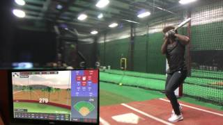 Tiffani Railey Crushing Softballs on Hittrax 2 29 17 [upl. by Niran54]