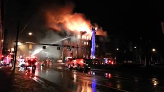 Quinte Hotel fire Belleville on [upl. by Ennairam]