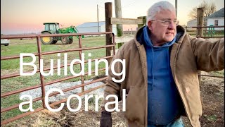 Building a cattle corral [upl. by Nanyt]