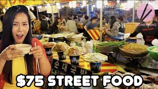 Korean Street Food Night Market [upl. by Ahsha393]