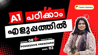 German A1 Basics  Ep 08  Possessive Prenomen  Part  2  Malayalam  CareerGermany [upl. by Hiltan]