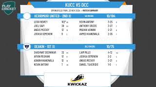 Kerrimuir United  2nd XI v Deakin  1st XI [upl. by Athalla]