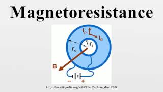 Magnetoresistance [upl. by Marou]