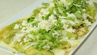 Las MEJORES Enchiladas Verdes con pollo a mi Estilo [upl. by Harvison]