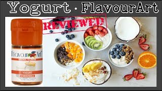 FlavourArt Yogurt – Review amp Recipe Base A nice accent for creams [upl. by Yecrad]