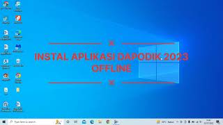 CARA INSTAL DAPODIK 2023a SECARA OFFLINE [upl. by Otsedom]