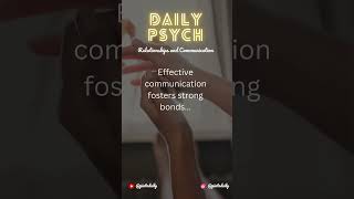 Relationship Wednesday Tip 49 Relationships Psychology dailyPsych pintoDaily [upl. by Cagle]