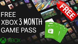 Claim 3 Months Xbox Box Game Pass for FREE 🔥  Giveaway of Xbox Game Pass [upl. by Morrie580]