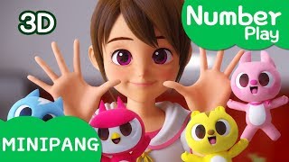 Learn number with Miniforce  Number Play  Baby Miniforce play with Suzy  MiniPang TV Number Play [upl. by Namra]