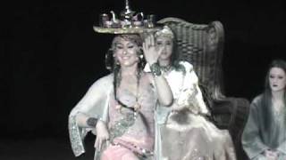 Lee Ali  Moroccan Style Tray Dance [upl. by Anilorac587]