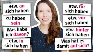 10 wichtige Ausdrücke mit „haben“ Deutsch B2 C1 [upl. by Lynett]