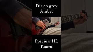 Preview III DIR EN GREY  Amber full instrumental cover shorts [upl. by Aneleasor113]