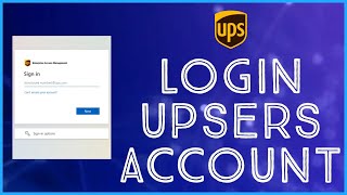 UPS Employee Login  How to Login Upserscom Account 2023 [upl. by Yorick]