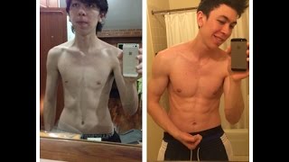 เปลี่ยนแปลงตัวเอง คนผอมสร้างกล้าม Ectomorph 2 year transformation [upl. by Eicart]