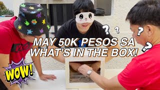 50K PESOS GIFT KAY MC AT WHATS IN THE BOX PRANK LAPTRIP YUNG REACTION  CHAD KINIS VLOGS [upl. by Eugilegna]