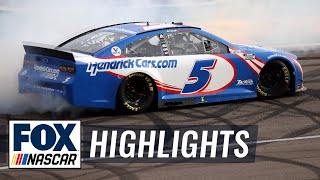 FINAL LAPS Kyle Larson wins first race for Hendrick Motorsports  NASCAR ON FOX HIGHLIGHTS [upl. by Thetisa]