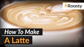 How To Make A Latte At Home With An Espresso Machine Step by Step Tutorial [upl. by Nyloc]