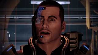 Mass Effect 2  Ending Paragon final middle conversation option [upl. by Oslec]