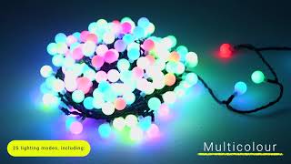 200 Multicolour LED Berry Lights cw Remote Control [upl. by Alviani]