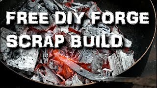 SALVAGESCRAP DIY FORGE  Building a Charcoal Forge [upl. by Eberhart]