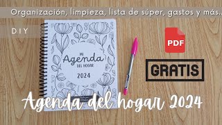 AGENDA 2024 GRATIS  PDF GRATIS  AGENDA DEL HOGAR [upl. by Rasaec663]