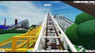 Maverick Launched Wooden Coaster Theme Park Tycoon 2 [upl. by Natanhoj614]