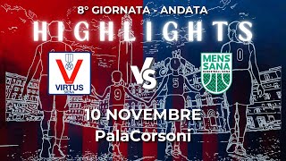 8° Andata  Highlights  Stosa Virtus SienaMens Sana Basketball Siena [upl. by Seidler811]