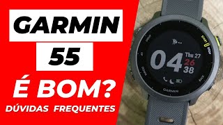 Garmin Forerunner 55 é Bom AINDA 17 dúvidas frequentes [upl. by Verney596]