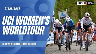 GentWevelgem in Flanders Fields Highlights  2024 UCI Womens WorldTour [upl. by Wilmer]