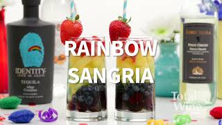 Rainbow Sangria Cocktail Recipe [upl. by Ivan]