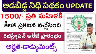 aadabidda nidhi scheme in teluguaadabidda nidhi scheme apply online [upl. by Suiremed]