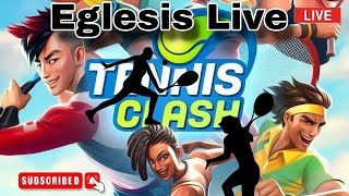 Lets Play Tennis 🎾 Clash  Tennis Gameplay  Eglesis Live NOW [upl. by Annil]