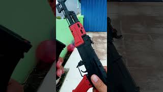 Slingshot AK47 with balloon diy slingshot ak47shorts balloon challenge youtubeshorts [upl. by Nasho370]