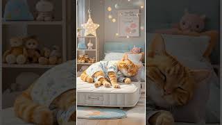 Waktunya Tidur cat shorts cute kitten stocat cartoon ai [upl. by Rehtae]