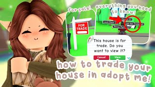 How To Trade YOUR HOUSE In Adopt Me 🏡  NEW TRADING UPDATE 😯 [upl. by Girand]