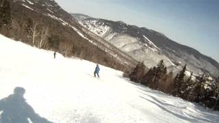 Skiing the Nosedive trail at Stowe  top to bottom  my first ever black diamond trail [upl. by Valentine]