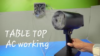 MAKING TABLETOP AIR CONDITIONER IN 7 MINUTES  How to Make tabletop ac at home this blazing summer [upl. by Yeslah123]