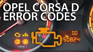 How to read DTCs Opel Corsa D Vauxhall diagnostic trouble codes [upl. by Porush621]